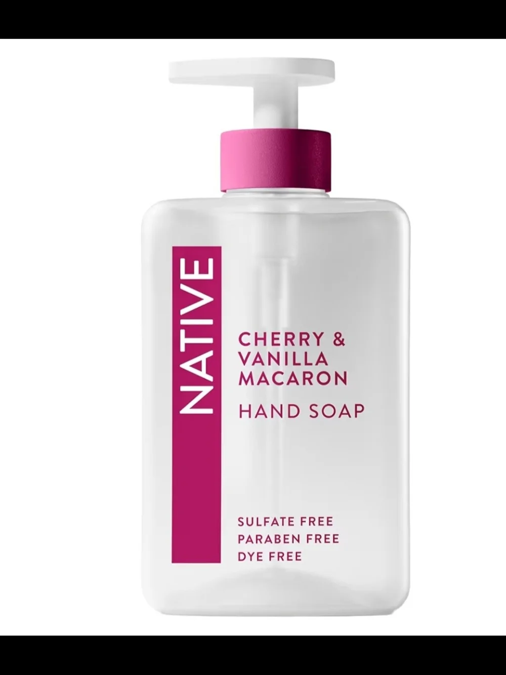 Native Cherry & Vanilla Macaron Hand Soap - Magenta Accents - Picture 1 of 2
